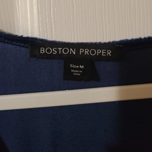 Blue Velvet Dress with Embroidered Details - Picture 7 of 8